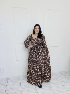 VESTIDO ESMERALDA - AMADA ONÇA by Michelle Carvalho
