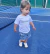 T-SHIRT INFANTIL REDE DE TÊNIS - BRANCA