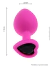 Plug Anal em Silicone Pink com Jóia Removível na cor Preta na internet