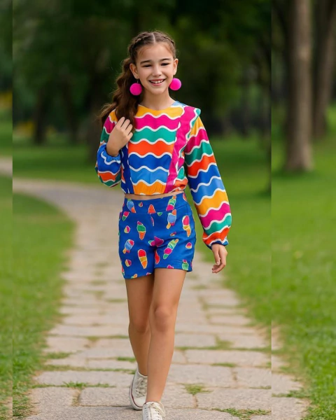 Conjunto infantil Colorê Pop