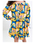 Vestido borboleta estampa estilo fabula mangas longas com babado - comprar online