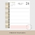 Agenda 2025 - 039 Flower Wine Nude - Modo Produtiva | Papelaria Personalizada