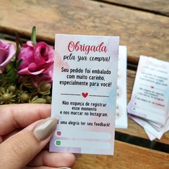 Cartão | Obrigada pela sua compra - comprar online
