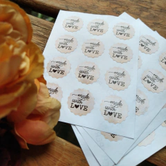 Adesivo | Made with love - comprar online