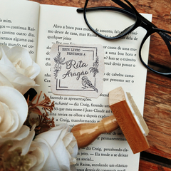 Carimbo Ex Libris | Pássaro - modelo 04