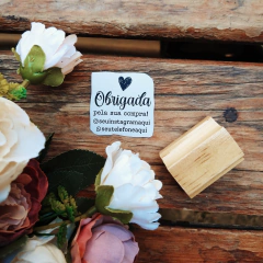 Carimbo | Obrigada - personalizado