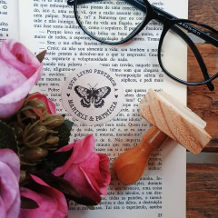 Carimbo Ex Libris | Borboleta - modelo 04