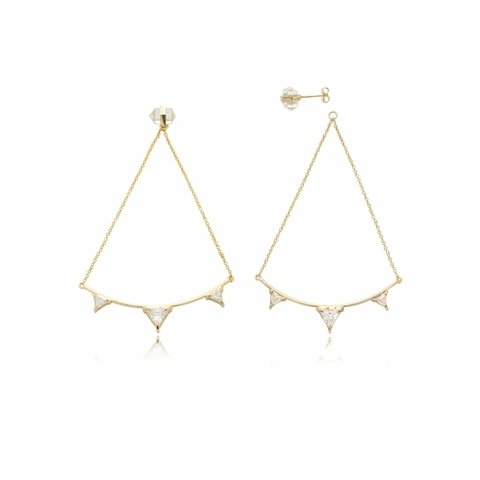 Brinco Geometria Boêmia-Ouro - comprar online