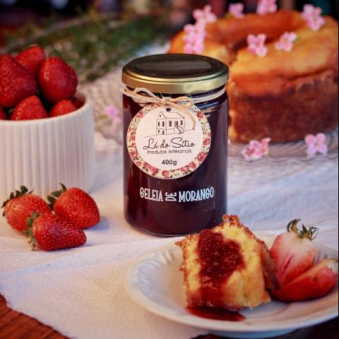 GELEIA DE MORANGO 400G LÁ DO SÍTIO