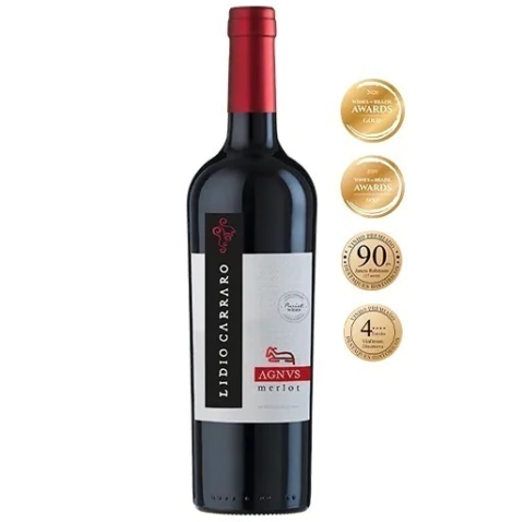 VINHO TINTO SECO MERLOT AGNUS LIDIO CARRARO