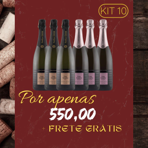 COMBO 6 ESPUMANTES CAVE AMADEU