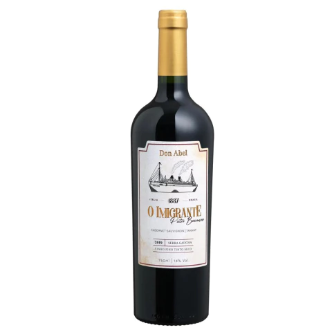 VINHO TINTO SECO CABERNET SAUVIGNON/TANNAT IMIGRANTE DON ABEL