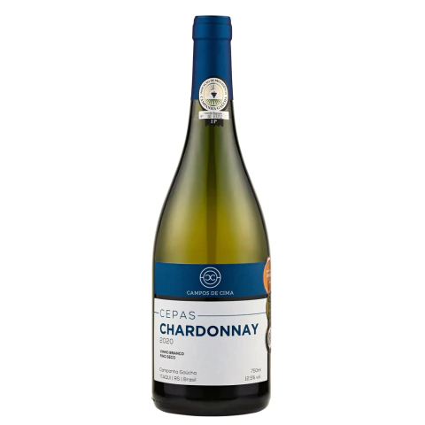 VINHO BRANCO SECO CHARDONNAY CEPAS CAMPOS DE CIMA