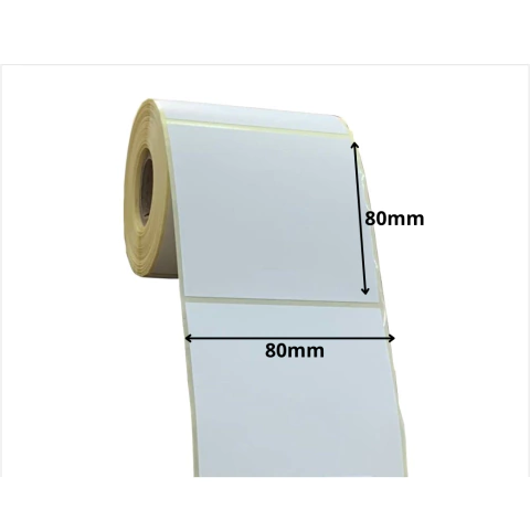 Etiqueta Térmica 80x80x500 etiq. cada rollo Impresora de etiquetas Sticker Adhesivo - comprar online