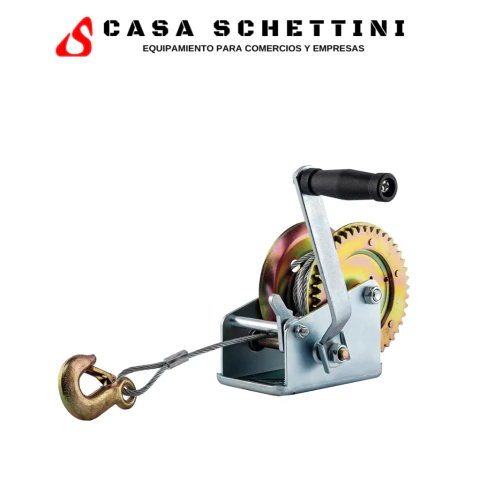 Aparejo Manual Gadnic Hasta 1600lbs Con Soga de Acero 10m Malacate Autos Botes Barcos Lancha Moto de agua