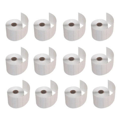 Pack 12u Etiquetas Térmicas 30x20X2000 Impresora etiquetas - 1 Banda - Buje 40mm - Para impresoras Etiquetas Rotuladoras Rollo - comprar online