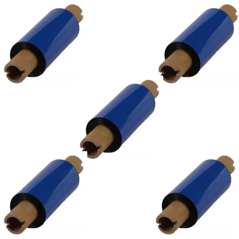 Ribbon Resina Textil 40mm X 74m 1/2 Out Negro Pack De 5 Unidades - comprar online