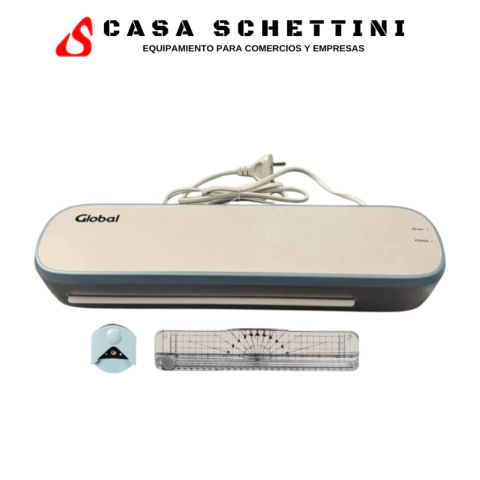 Plastificadora Laminadora A4 en Caliente 25 a 125 mic con Cizalla y Redondeadora Incluida Ancho max 230mm