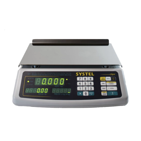 Systel Clipse 30kg Sin Mástil Balanza Digital Electrónica Batería Sumadora Códigos Plu - comprar online