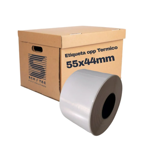 Rollo de Etiquetas Autoadhesivas 55x44 x450 Etiquetas OPP Térmico