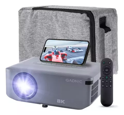 Proyector Gadnic 8000 Lumenes Sonido Envolvente Ultra Hd 8k 4k 1080p Hdmi Usb Wifi Android - comprar online