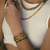Pulseira Cuban Link Gold Dupla 5mm - comprar online