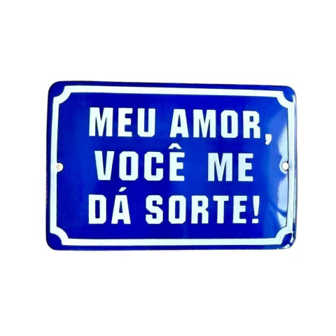 Meu amor, você me dá sorte! - comprar online