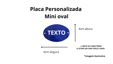 Personalize mini oval - comprar online