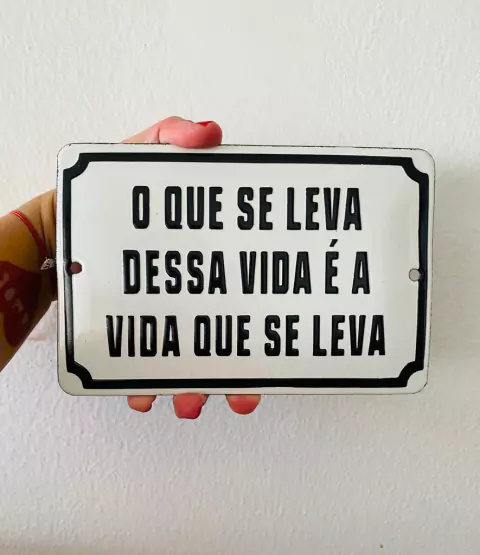 O que se leva dessa vida é a vida que se leva - comprar online