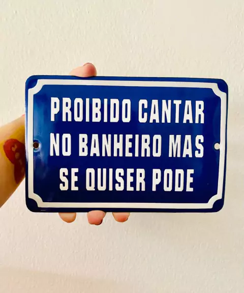 Proibido cantar no banheiro - comprar online