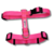 Peitoral em H Rosa Neon