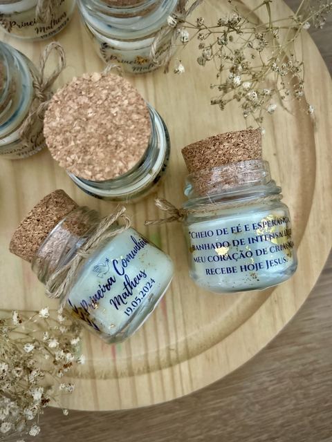 Mini Vela aromática Folha de ouro