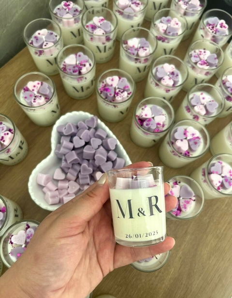 Mini velas corações Casamento - comprar online