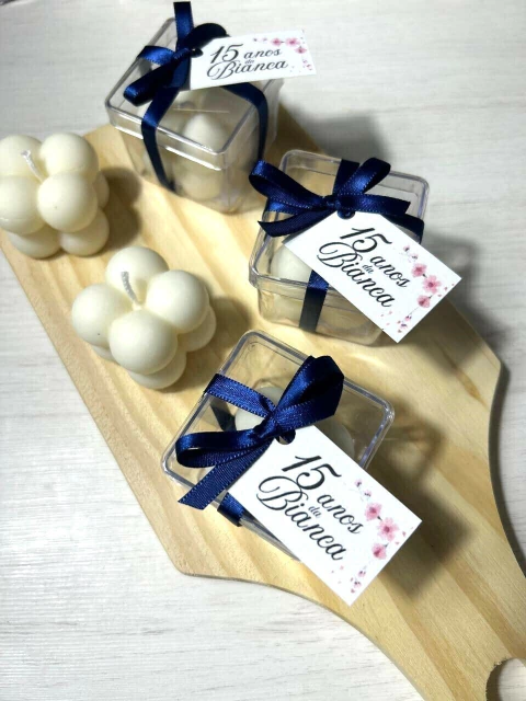 Vela aromatica Mini Bublee na caixa