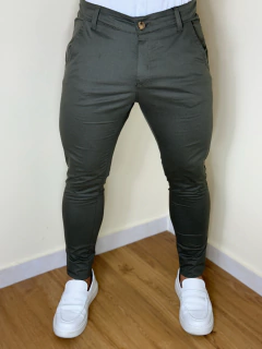 CALÇA ALFAIATARIA VERDE MILITAR