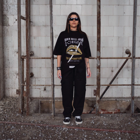 Remera Lips oversize