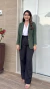 Blazer alfaiataria Luana verde floresta - comprar online