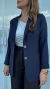 Blazer alfaiataria Luana azul marinho - comprar online