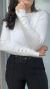 Blusa manga longa botões punho Michele - loja online