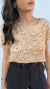 Blusa Cecilia - bege - comprar online