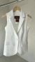 Colete em alfaiataria Luana off white - loja online
