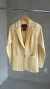 Blazer em alfaiataria Luana amarelo manteiga - loja online