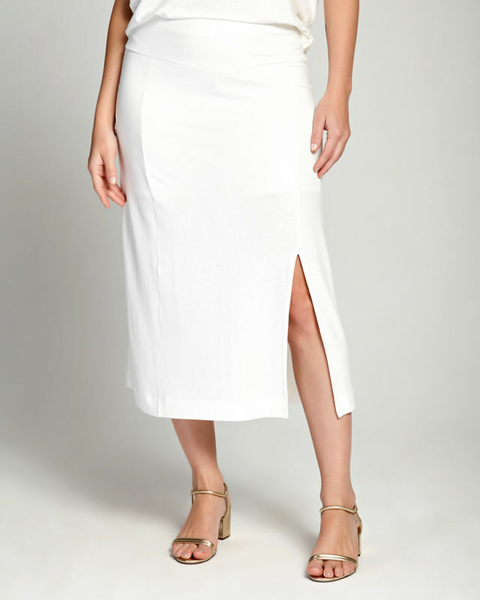 SAIA MIDI SANDY - OFF-WHITE