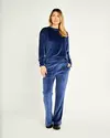 CONJUNTO LUANA PLUSH - AZUL - comprar online