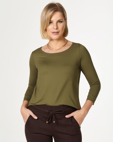 BLUSA SUZANA - VERDE MILITAR