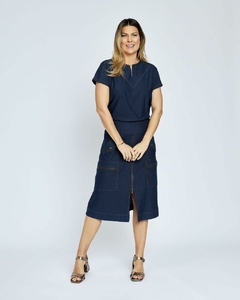 CONJUNTO LÉA - MALHA JEANS - comprar online