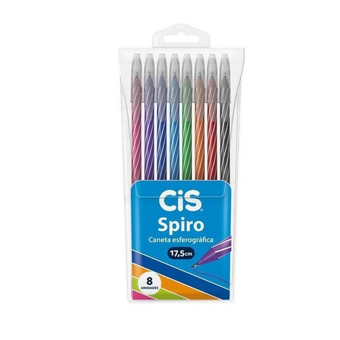 Cis Spiro 8 Cores - Ponta 0.7mm