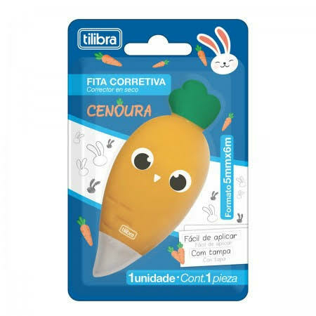 Corretivo em fita Cenourinha Tilibra