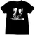 camiseta preta 100% algodão, estampa Beavis and Butt-head, discotecando.
