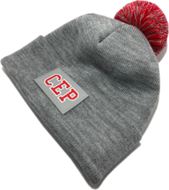 Gorro CEP - Cinza Mescla - Pompom Removível